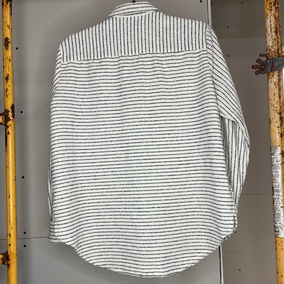 Madewell Oversized Textured Flannel Ex-boyfriend Shirt - Picture 5 of 9